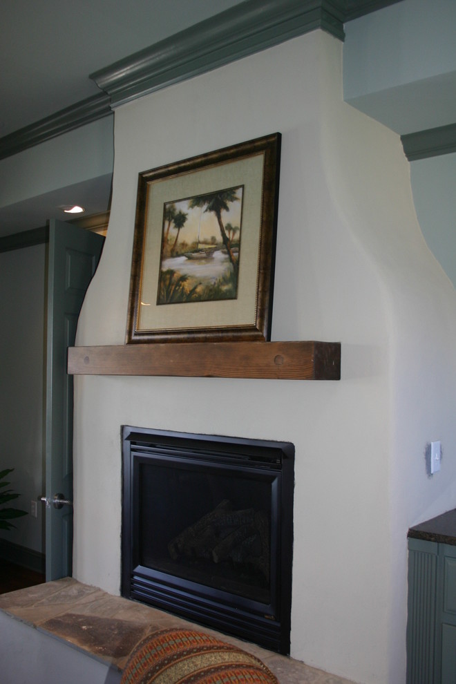 Inspiration for a rustic home design remodel in Raleigh