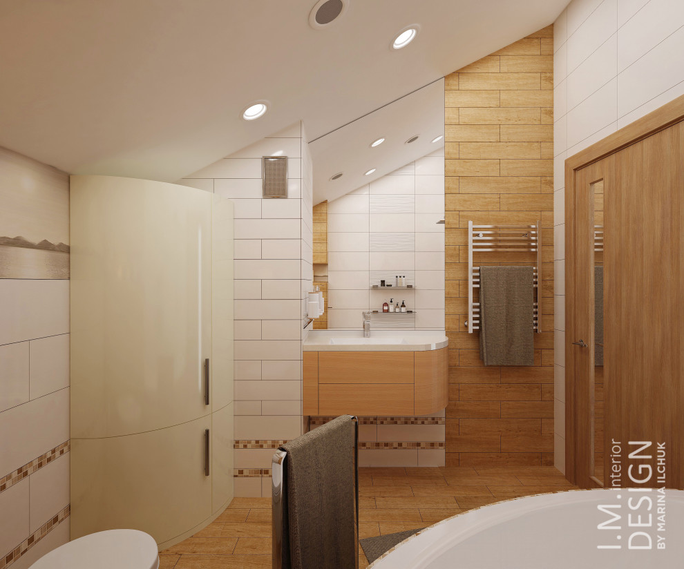 Дом 190 кв.м. "На Волне" Визуализация и реализация.