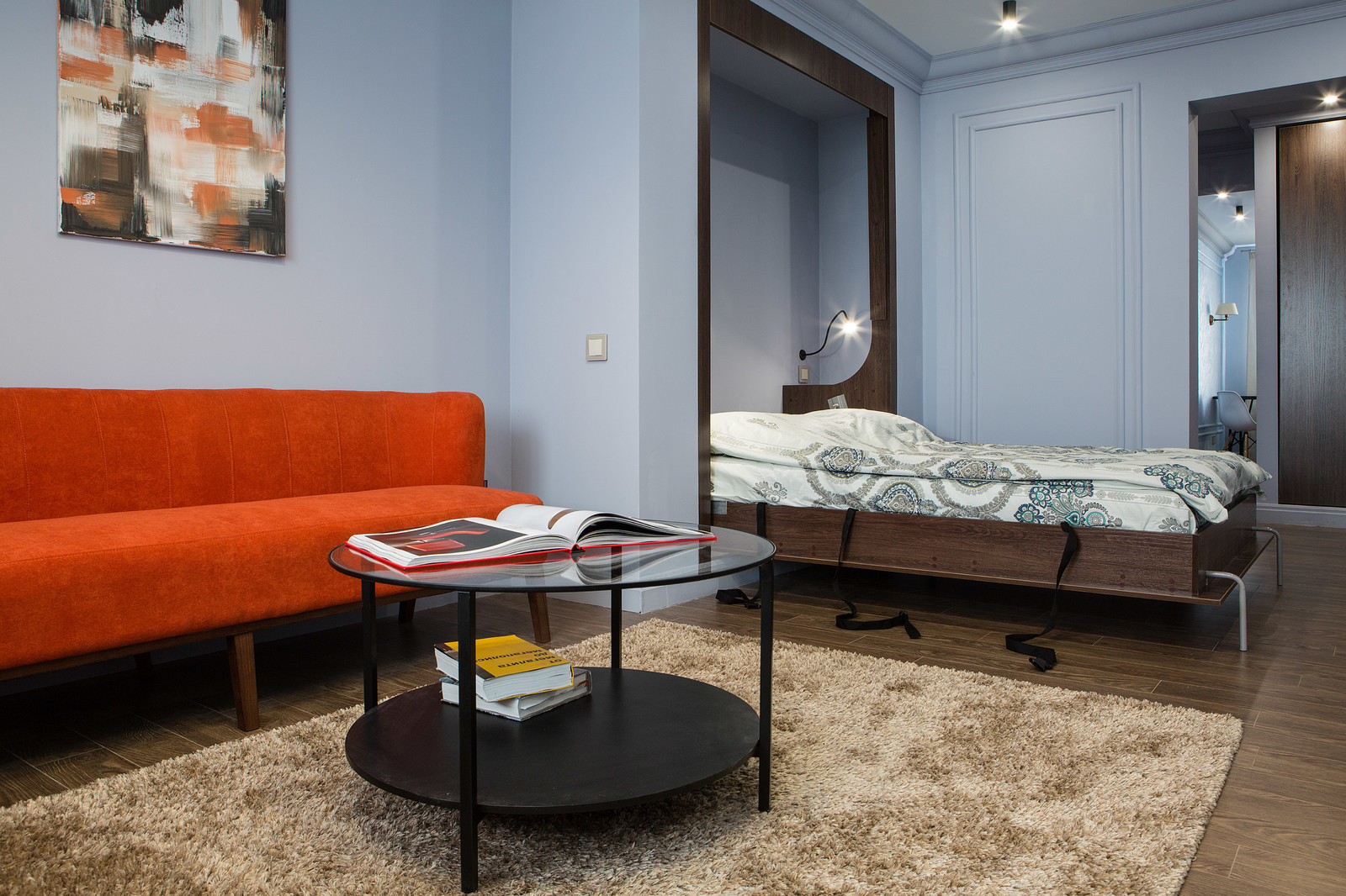 Дизайн однокомнатной квартиры в стиле Mid-century