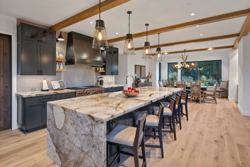 modern rustic kitchen island