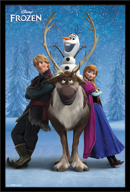 Frozen Team Poster, Black Framed Version