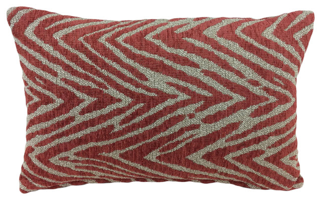 Duralee Fabric Decorative Lumbar Pillow Cover Pomegranate Animal Skin Contemporary Decorative Pillows By Pillows By Dezign Llc