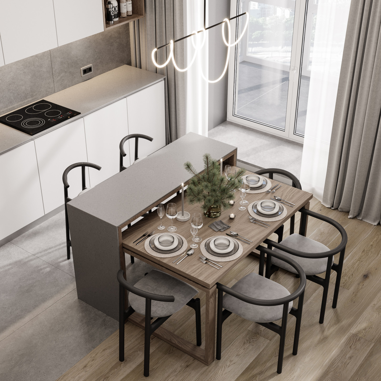 Минималистичный интерьер квартиры в Красноярске