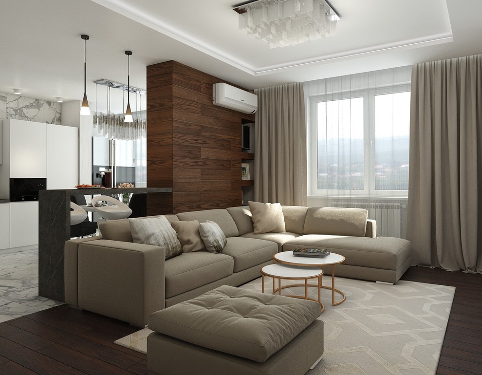 Гостиная. ЖК "Изумрудный"