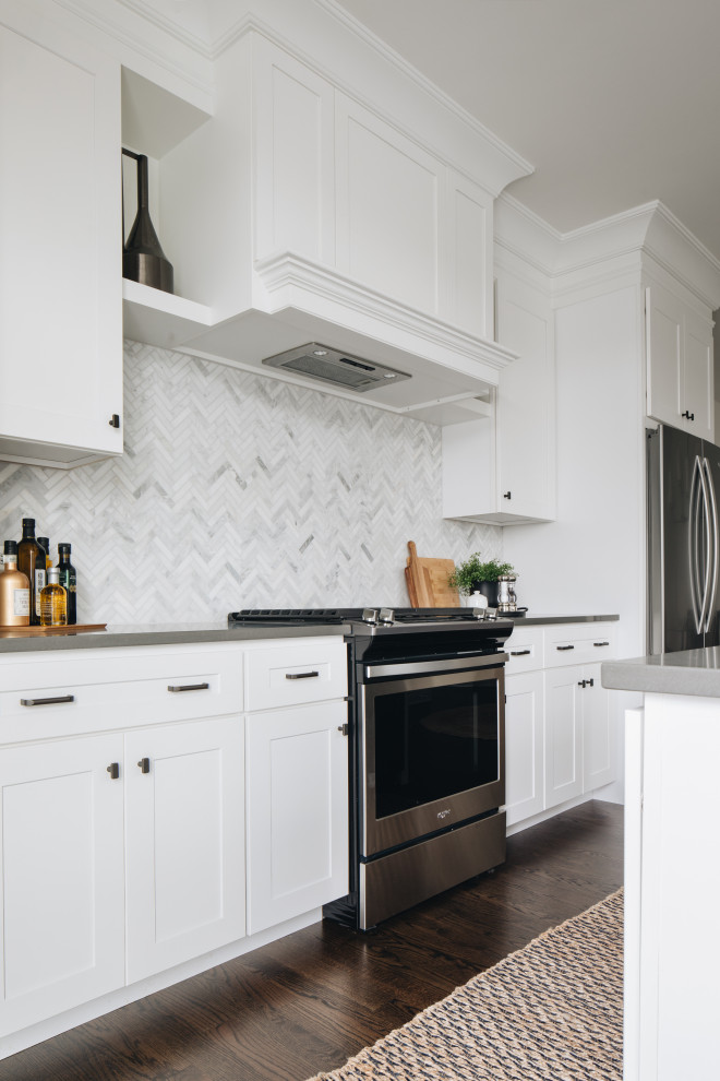 Inspiration for a transitional kitchen remodel in Chicago