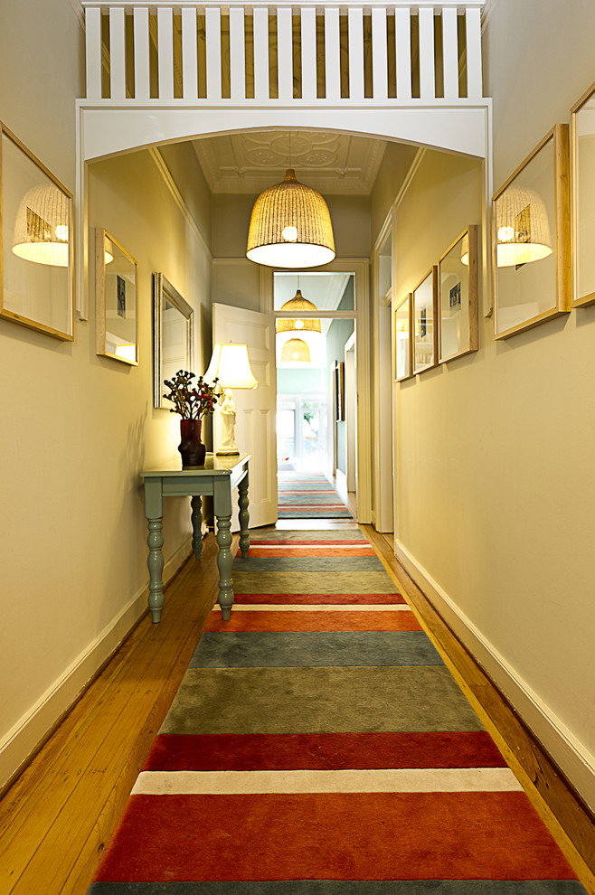 Inspiration for a transitional hallway in Sydney.