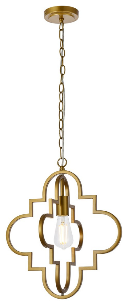 Sandara 1 Light Pendant In Brass