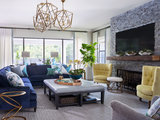 Traditional Family Room by Laura Lee Home