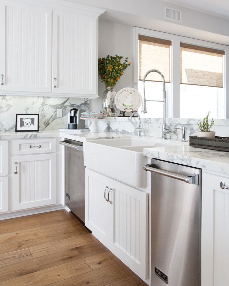 Example of a beach style kitchen design in Orange County