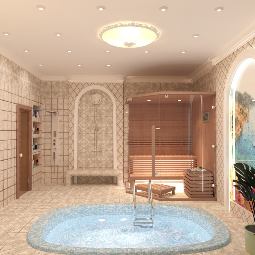 Дизайн зоны барбекю, басена