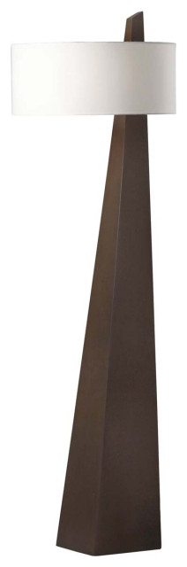 Nova Obelisk Chestnut Two-Light Floor Lamp