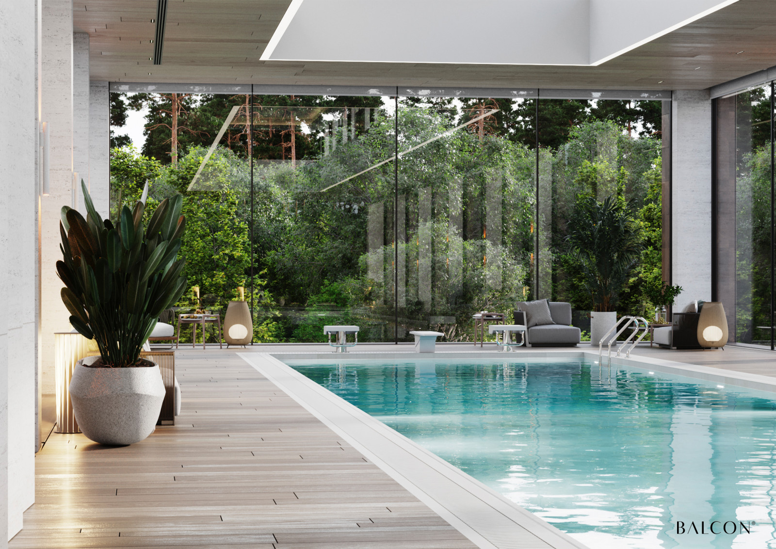 Спа-компекс с бассейном