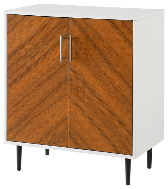 walker edison 28 modern bookmatch accent cabinet