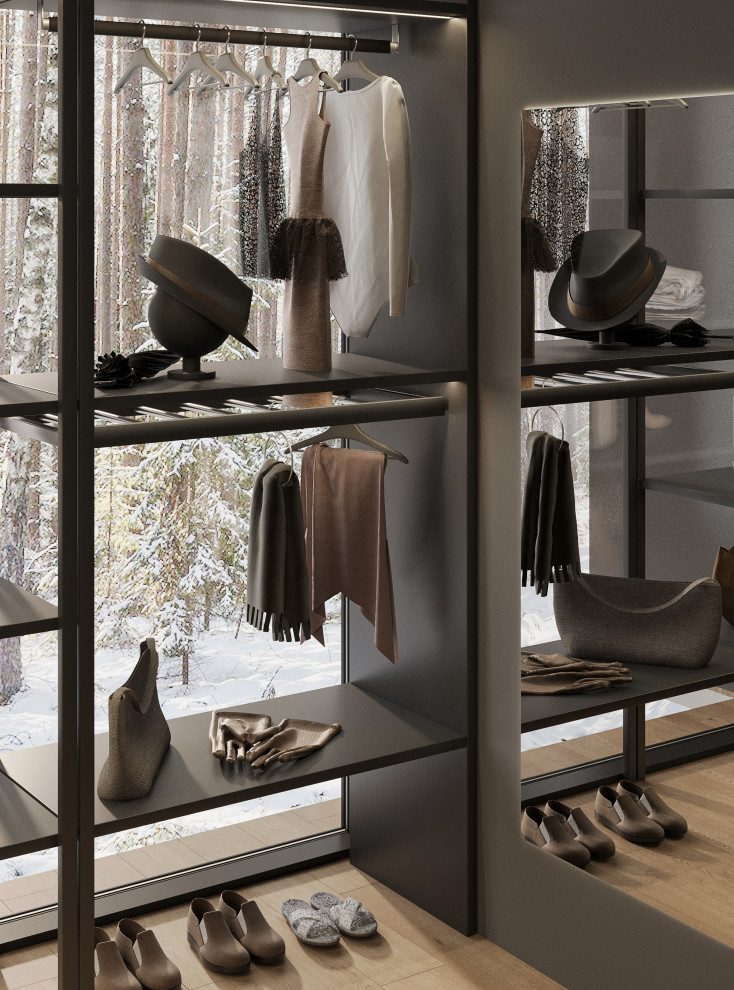 Темный минимализм в коттедже