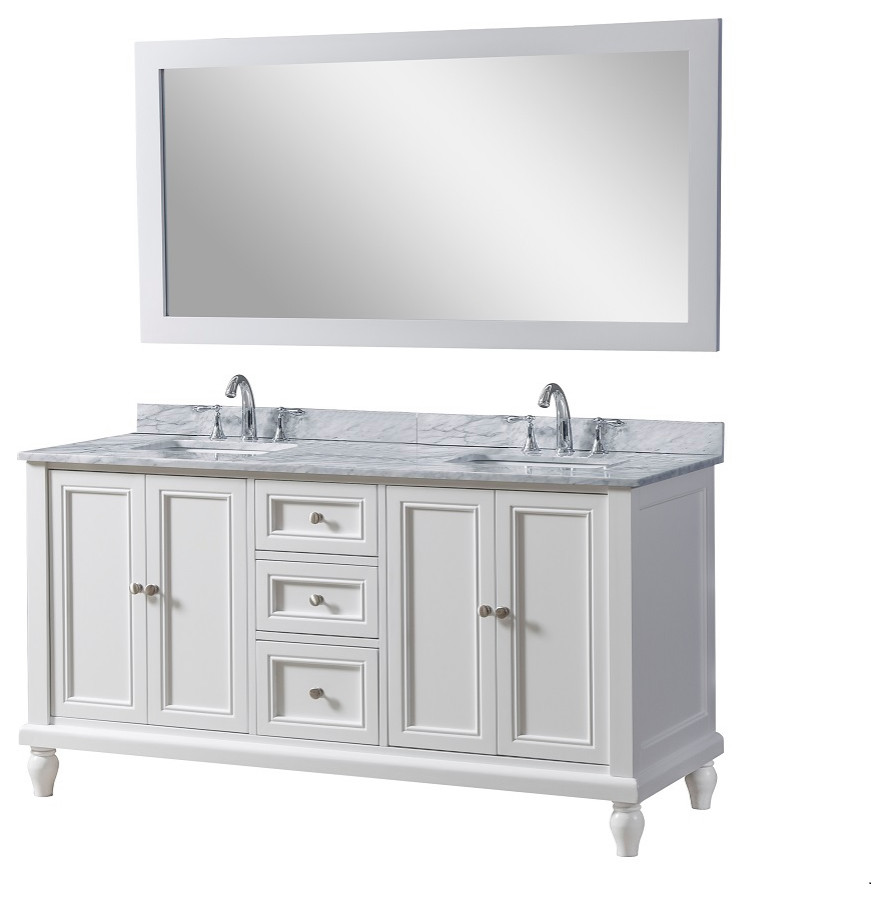60" Classic Bath Vanity Traditional Bathroom Vanities And Sink