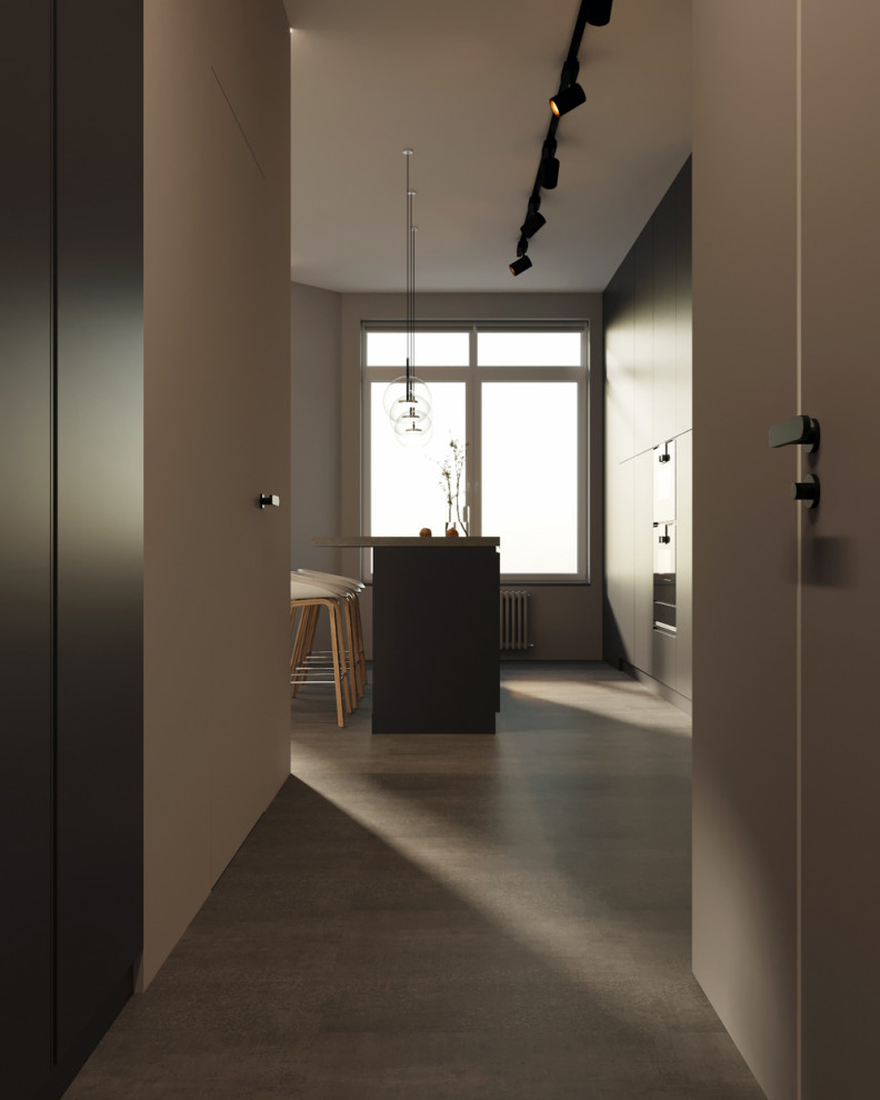 Интерьер в современном стиле в ЖК БИГ ТАЙМ