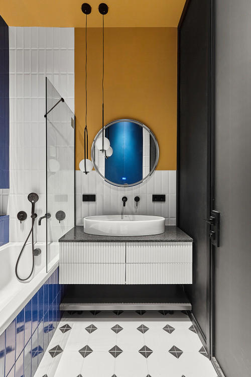 Elevate Your Space: Modernizing with Floating Vanity and Black Countertops