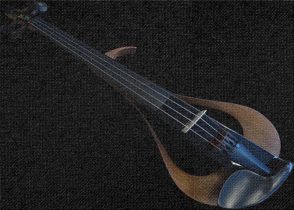 Electric Violin Area Rug, 5'0"x7'0"