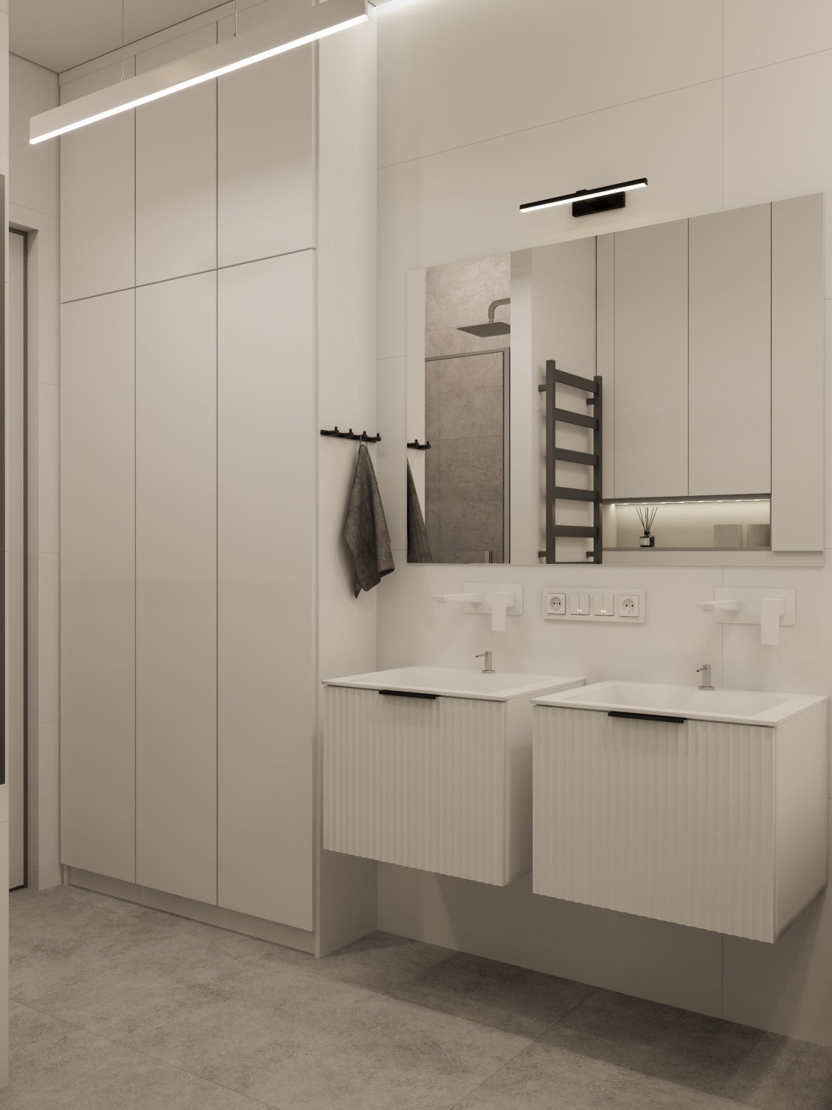 Визуализация 3-х комнатной квартиры в г. Калининград, ЖК Русская Европа