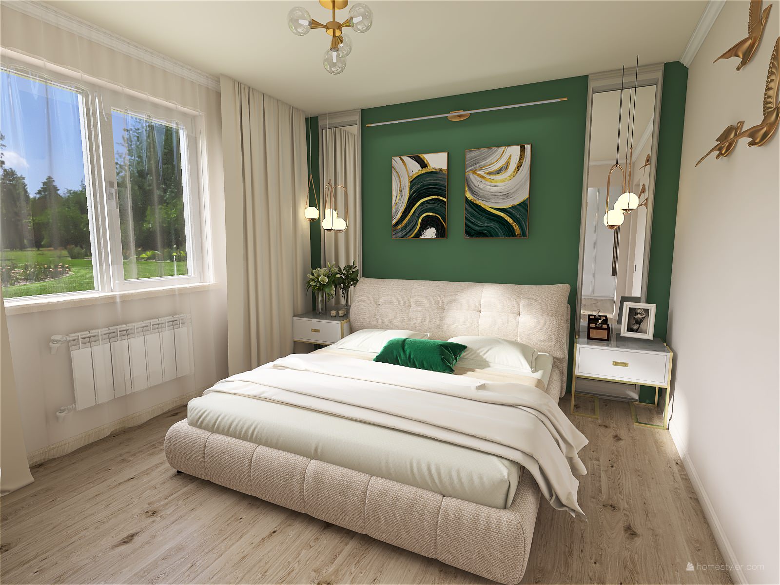 Проект спальня с гардеробной