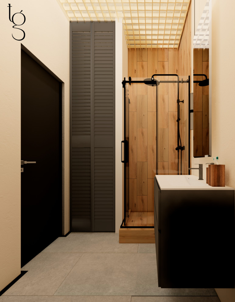 A modern industrial-style studio