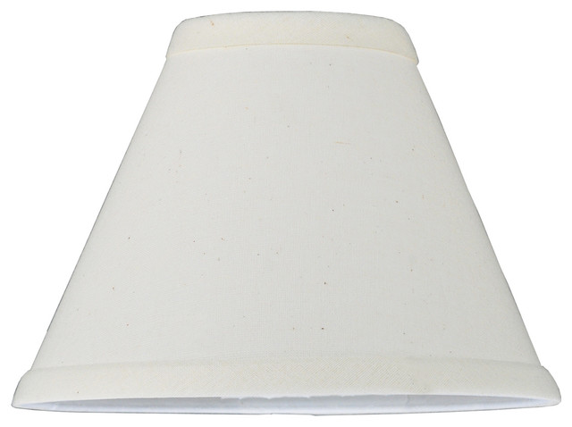 7W X 5H Natural Linen White Fabric Shade