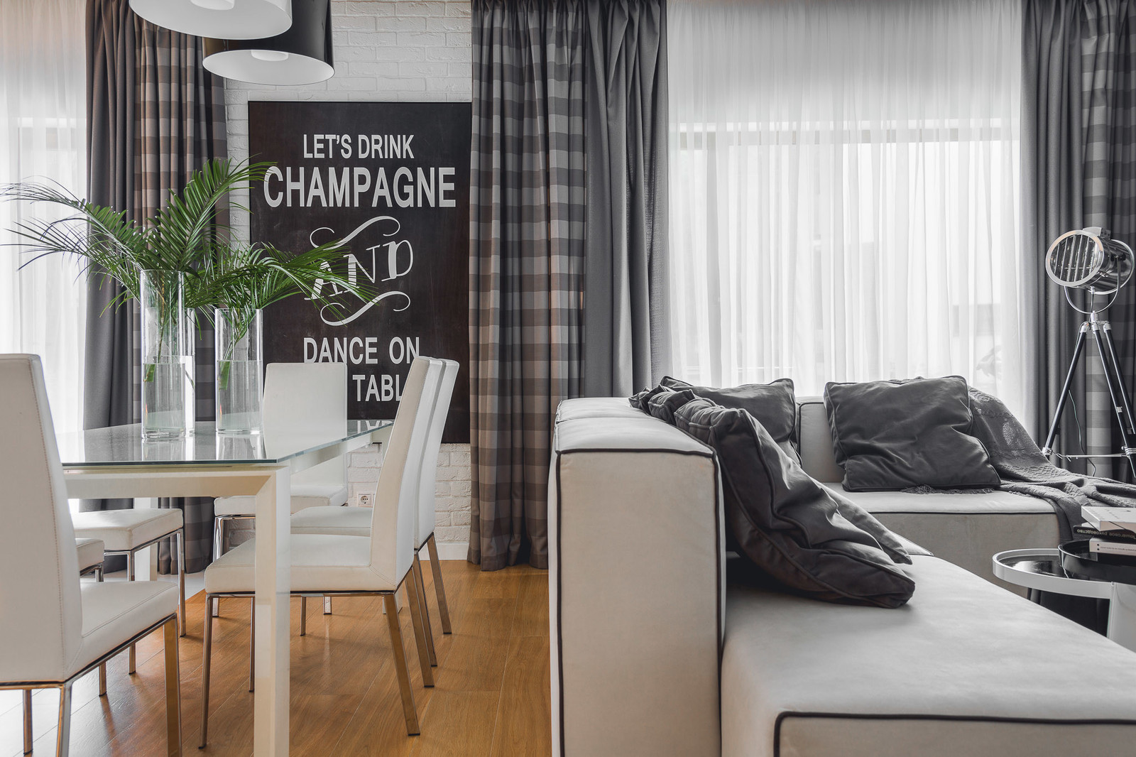 LET'S DRINK CHAMPAGNE AND DANCE ON THE TABLE