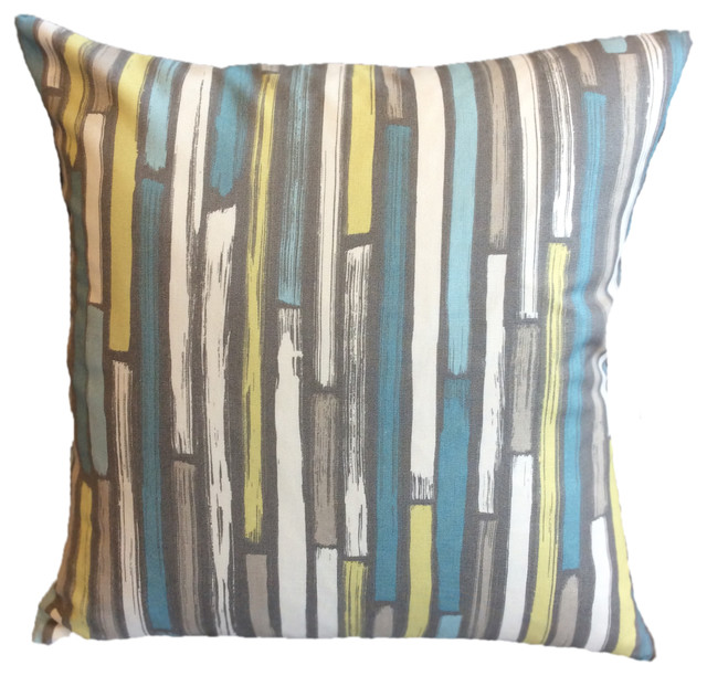 yellow and gray throw pillows