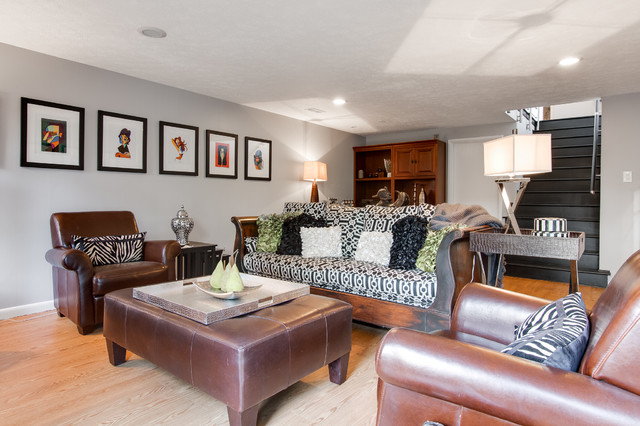 Five Oaks Place contemporary-basement