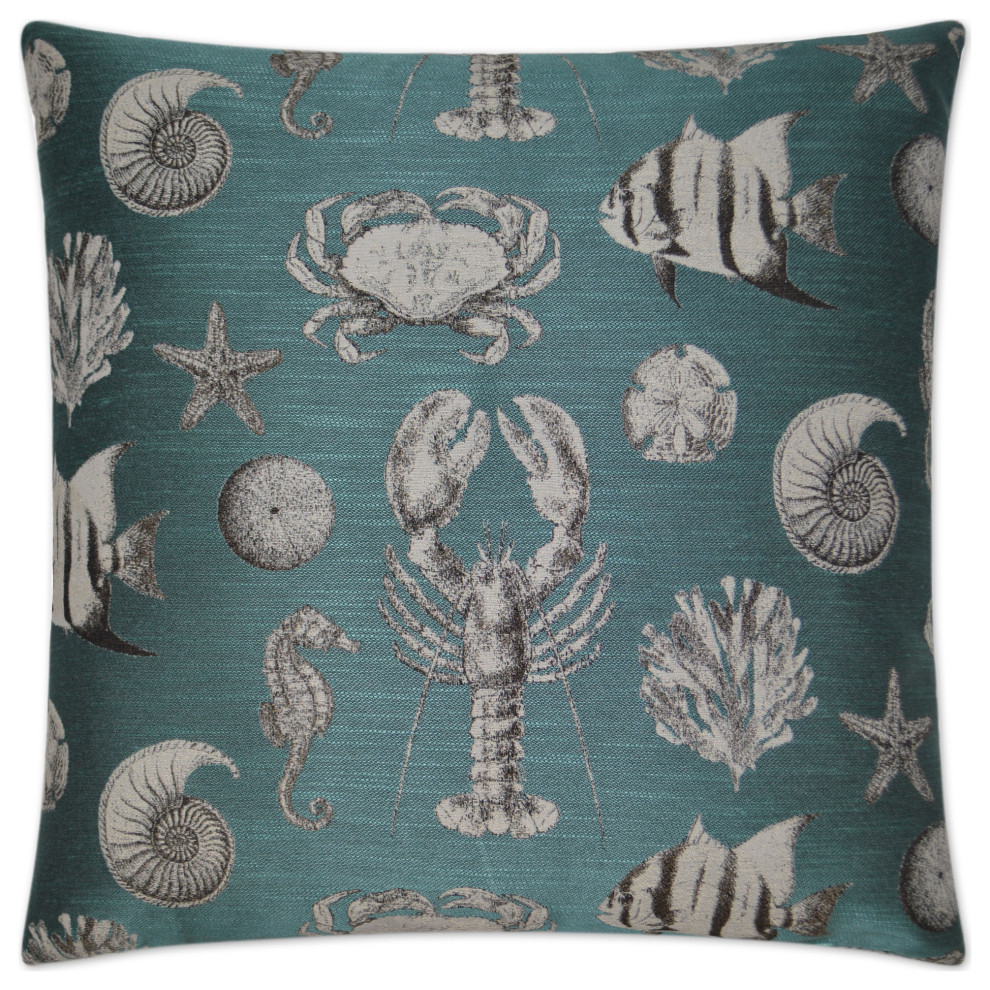 Canaan Company Seafaring Turquoise Accent Pillow 2492-T - Beach Style - Decorative  Pillows - by GwG Outlet | Houzz