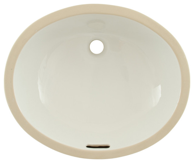 Toto Rendezvous Oval Undermount Bathroom Sink, Cotton White