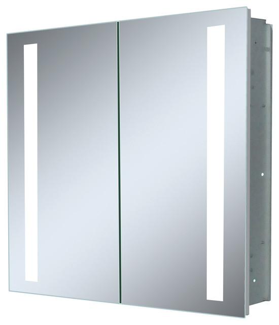 Double Door Recessed Led Medicine Cabinet Modern Double Door Recessed Led Medicine Cabinet Modern Cabinets By Innoci Usa