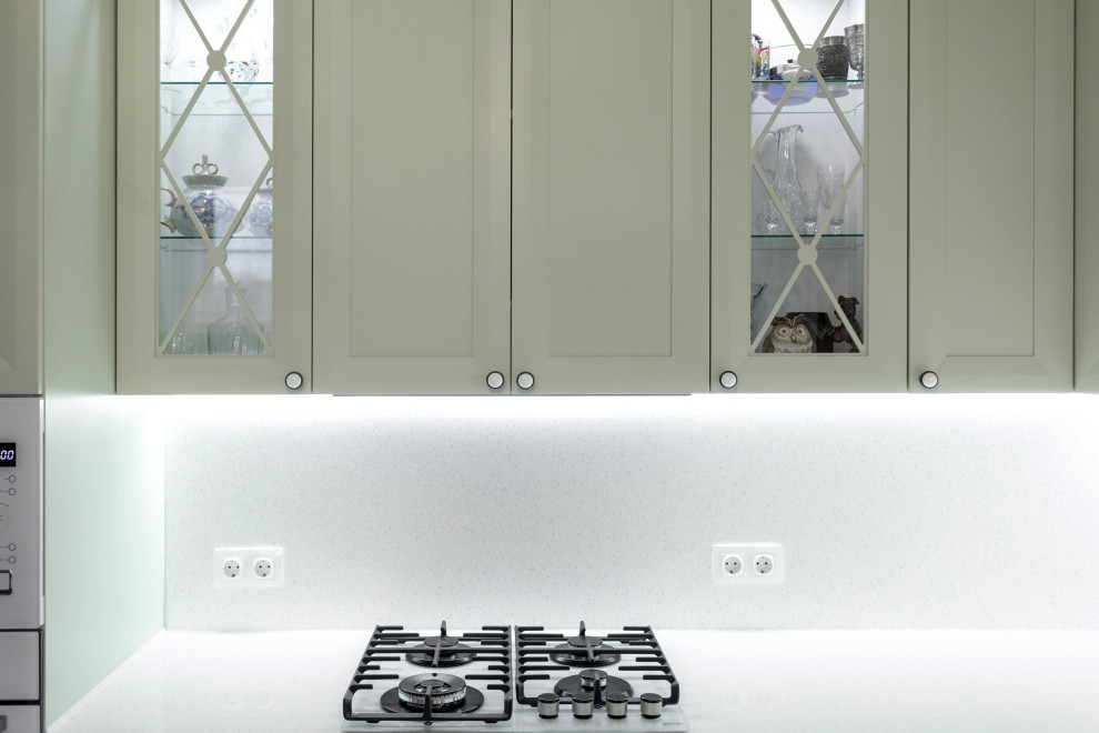 Кухня оливкового цвета