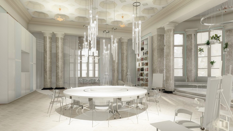 Концепция интерьеров павильона Кролиководство ВДНХ под Школу Новых искусств