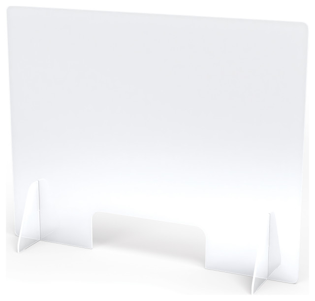 SeeThru Table Divider Shields 2 Station with Opening 30" x 8" x 4