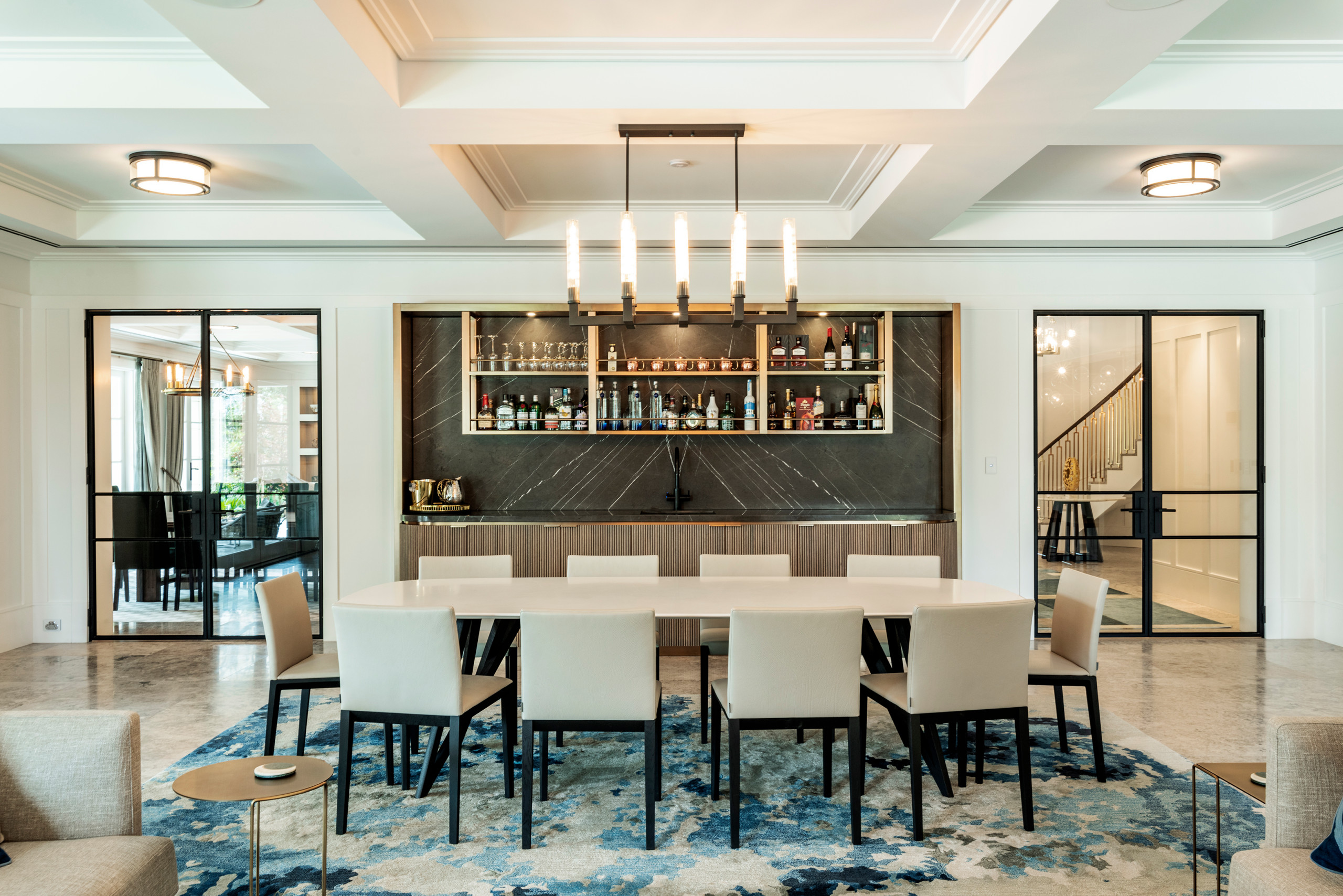 75 Coffered Ceiling Dining Room Ideas You'll Love - December, 2025 | Houzz, image size:2560x1708