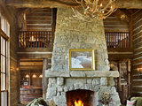 Rustic Family Room by Yellowstone Traditions