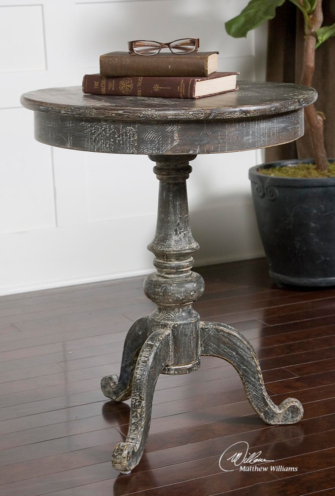 Uttermost Cadey Reclaimed Wood Side Table