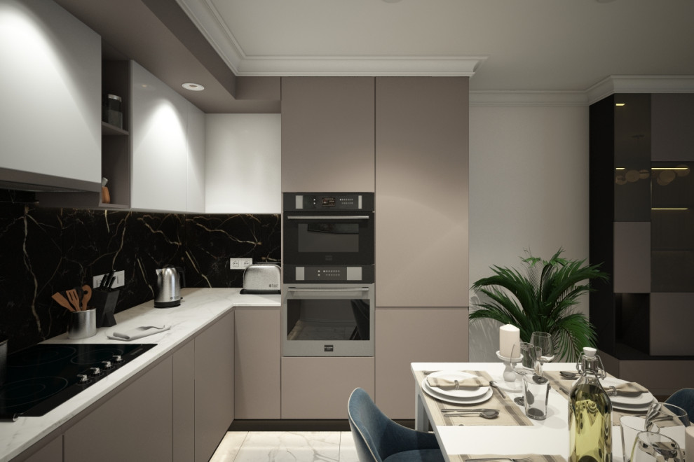 Светлая квартира в современном стиле в Санкт-Петербурге