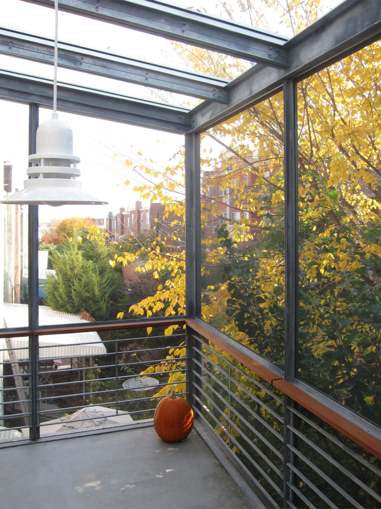 Réalisation d'un balcon minimaliste.