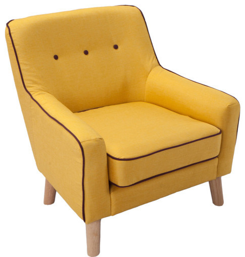 Кресло ANZOLI Ambra, желтое