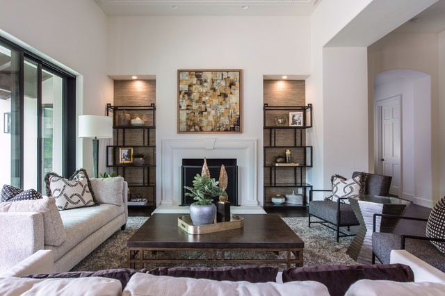 Carmel Valley renovation transitional-living-room