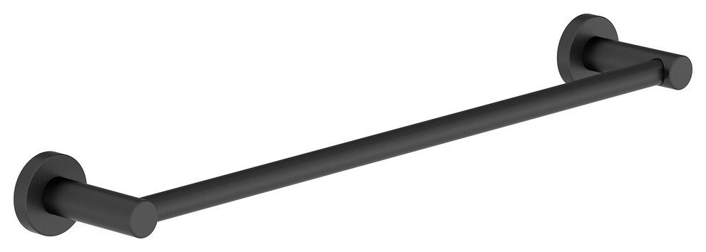 Dia 24 Inch Towel Bar with Mounting Hardware, Matte Black