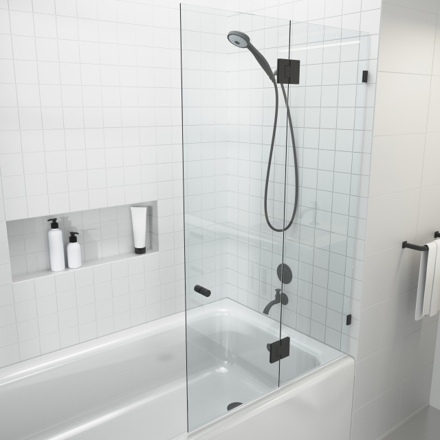 58 X34 Frameless Glass Bath Tub Shower Door Hung Contemporary Doors By Warehouse - Frameless Glass Shower Door For Tub 58 X34 Frameless Glass Bath Tub Shower Door Hung Contemporary Doors By Warehouse - Frameless Glass Shower Door For Tub