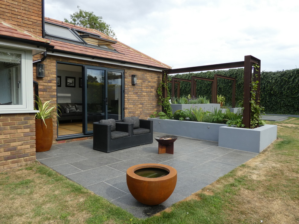 Photo of a contemporary patio in Cheshire.