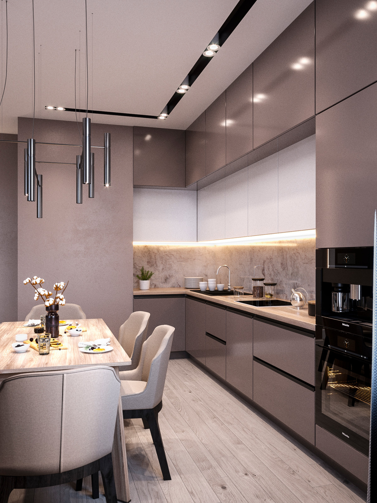 Кухня в стиле минимализм, г.Ростов-на-Дону