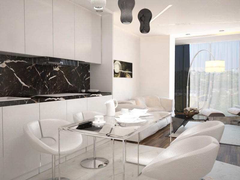 Чёрно белый минимализм