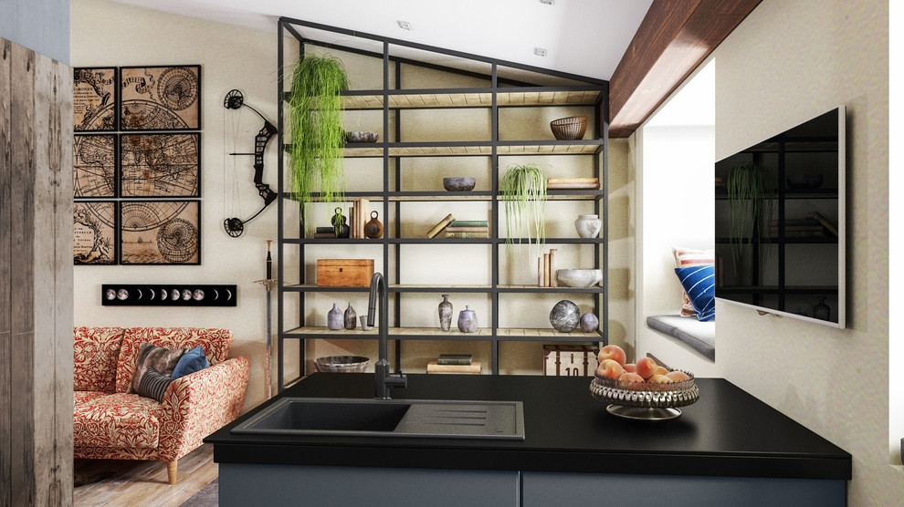 Проект для телеканала НТВ. Кухня-Гостиная