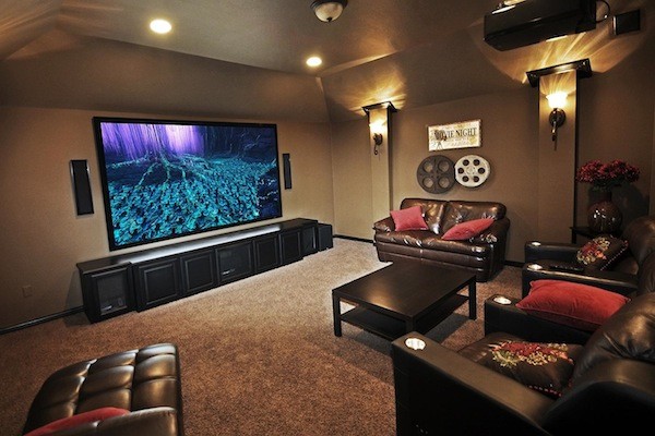 Home theater - home theater idea in Chicago