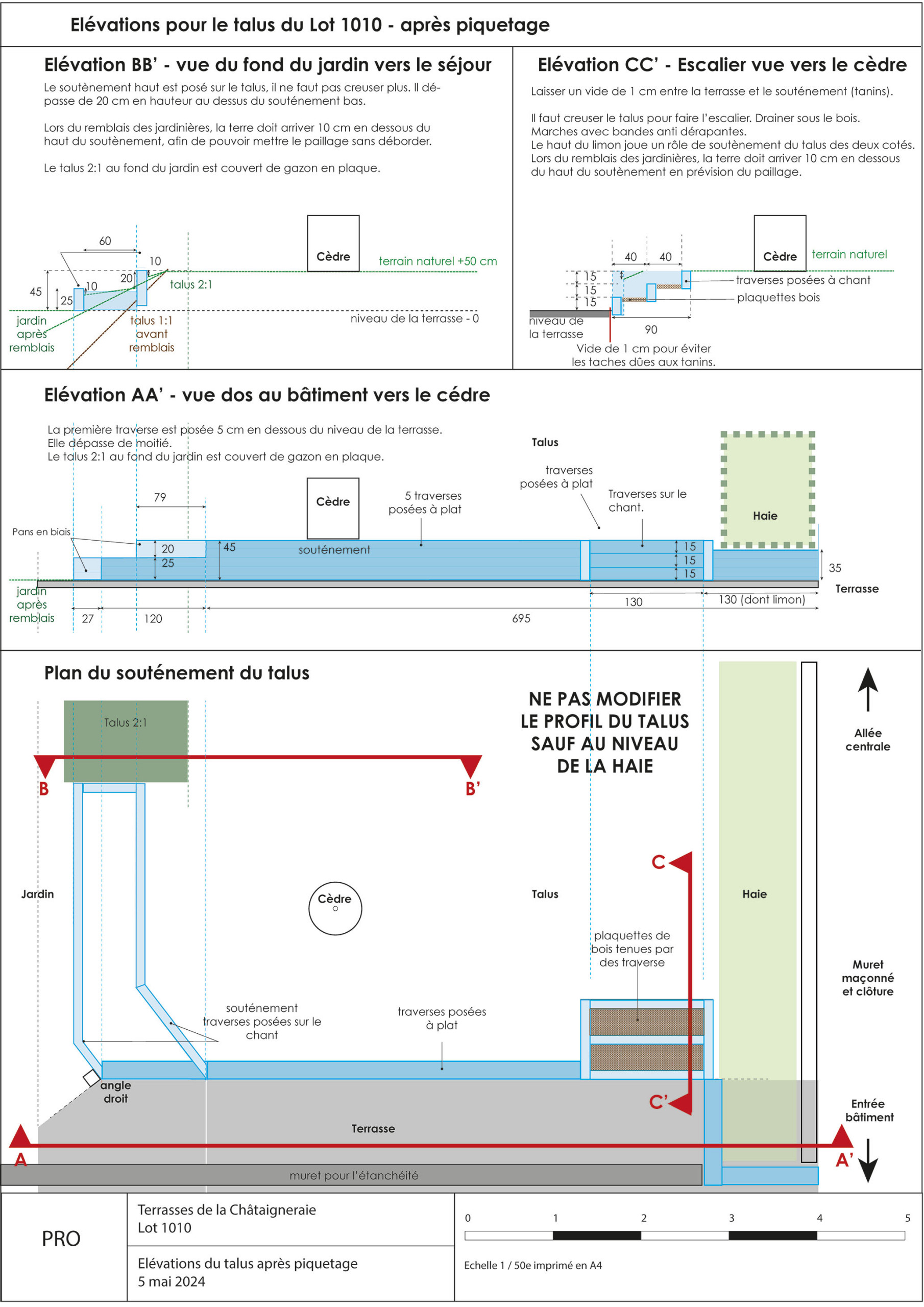Plans métrés